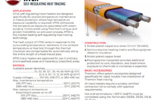 Mã sản phẩm: HTSX 20-4-OJ Thông tin sản phẩm Tên nhà cung cấp: CÔNG TY TNHH THERMON Mã số nhà cung cấp:HTSX 20-4-OJ TubeTrace, với công nghệ HTSX tự điều chỉnh nhiệt độ theo chiều dài, được thiết kế để bảo vệ chống đóng băng hoặc duy trì nhiệt độ cho ống ở những nơi có khả năng chịu nhiệt độ cao. HTSX chịu được nhiệt độ lên đến 250°C (482°F). Tự điều chỉnh theo dõi nhiệt HTSX Thay đổi tùy theo điều kiện xung quanh dọc theo toàn bộ chiều dài của mạch điện. Giảm nguy cơ quá nhiệt của ống hoặc sản phẩm. Chi phí lắp đặt thấp hơn vì HTSX “cắt theo chiều dài” giúp kết nối các đầu dễ dàng với lượng chất thải tối thiểu. Đặc trưng: Tự điều chỉnh “Cắt theo chiều dài” Phê duyệt khu vực nguy hiểm Thermon HTSX 20-4-OJ | Cáp sưởi tự điều chỉnh | Loại SE/ME | Điện áp cung cấp 110-120 hoặc 208-277 Vac | Phạm vi nhiệt độ ống từ 5°C đến 150°C (40°F đến 302°F) Thời gian giao hàng: 30,00 NGÀY Thông số kỹ thuật của sản phẩm Mật độ Watt khả dụng 10, 20, 30, 39, 49, 66 w/m ở 10°C (3, 6, 9, 12, 15, 20 w/ft ở 50°F) Nhiệt độ tiếp xúc tối đa 1 Không liên tục (BẬT hoặc Tắt nguồn) 250°C (482°F) Nhiệt độ tiếp xúc tối đa Liên tục (Tắt nguồn) 205°C (400°F) Điện áp cung cấp 110-120 hoặc 208-277 Vac Xếp hạng T 15-1 và 20-1 W/ft T2D: 215°C (419°F) Xếp hạng T 20-2 W/ft T2C: 230°C (446°F) Xếp hạng T 3,6,9,12, 15-2 W/ft T3: 200°C (392°F) Phạm vi nhiệt độ ống 5°C đến 150°C (40°F đến 302°F) Kiểu Đông Nam/Trung Đông 28,92 đô la /cái KHÔNG CÓ TRONG KHO SỐ LƯỢNG: Thêm vào báo giá Bạn có thắc mắc không? Hãy hỏi các chuyên gia của chúng tôi: