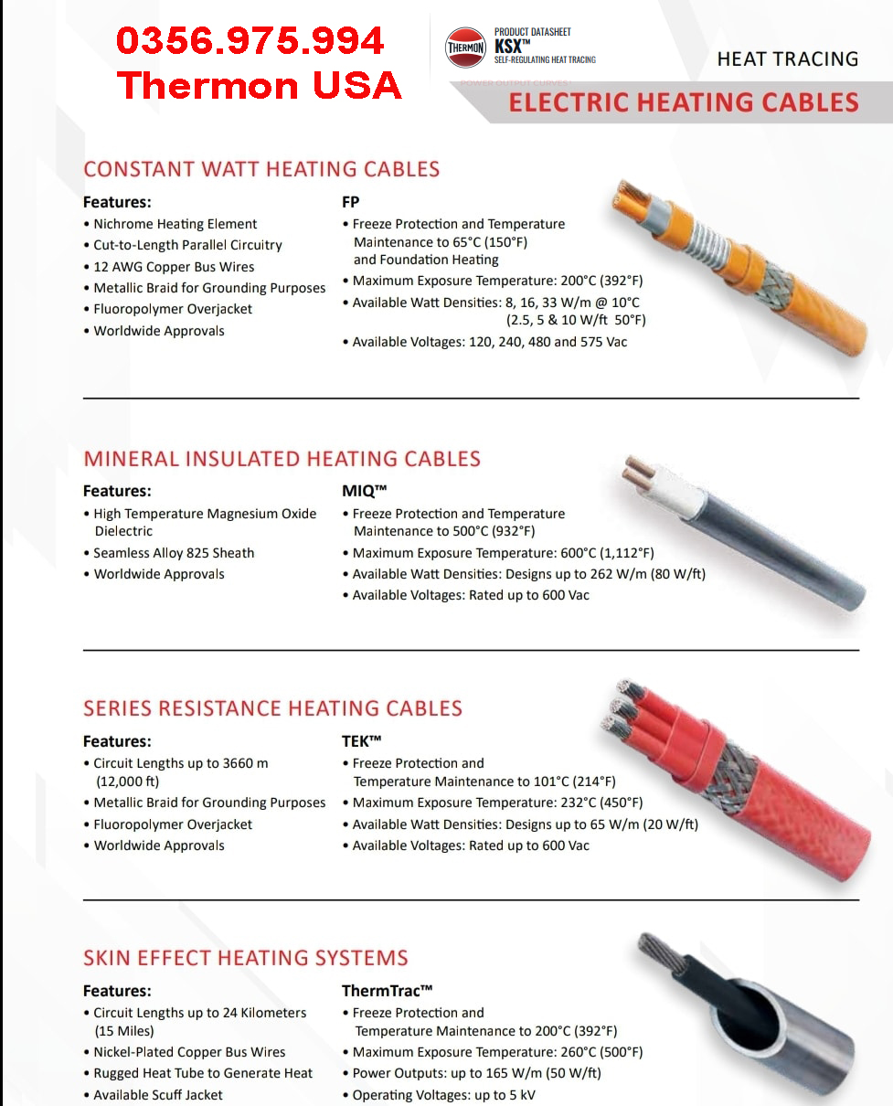 Dây Gia Nhiệt Thermon HTSX 20-2 OJ, Ksx 15-2 oj