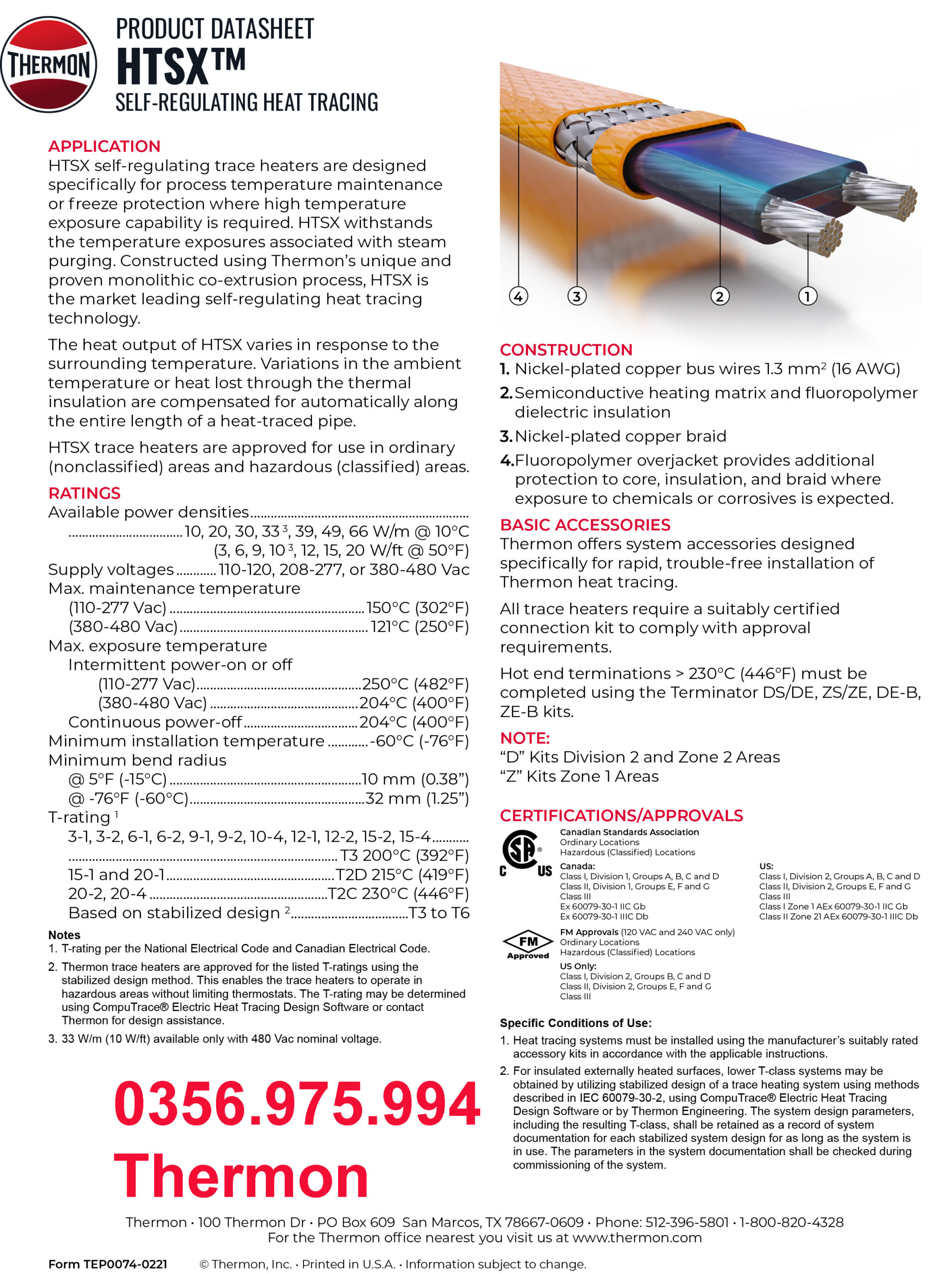 dây gia nhiệt thermon htsx 20-2 oj, bsx 10 -2 oj, ksx 15-2 oj, Electric heat tracing, Self Regulaing Heating Cables Thermon Self Regulating Heating Cables - Thermon CẤU TẠO VÀ ỨNG DỤNG DÂY GIA NHIỆT THERMON dây gia nhiệt thermon htsx 20-2 oj, bsx 10 -2 oj, ksx 15-2 oj, Electric heat tracing, Self Regulaing Heating Cables Thermon Self Regulating Heating Cables - Thermon CẤU TẠO VÀ ỨNG DỤNG DÂY GIA NHIỆT THERMON