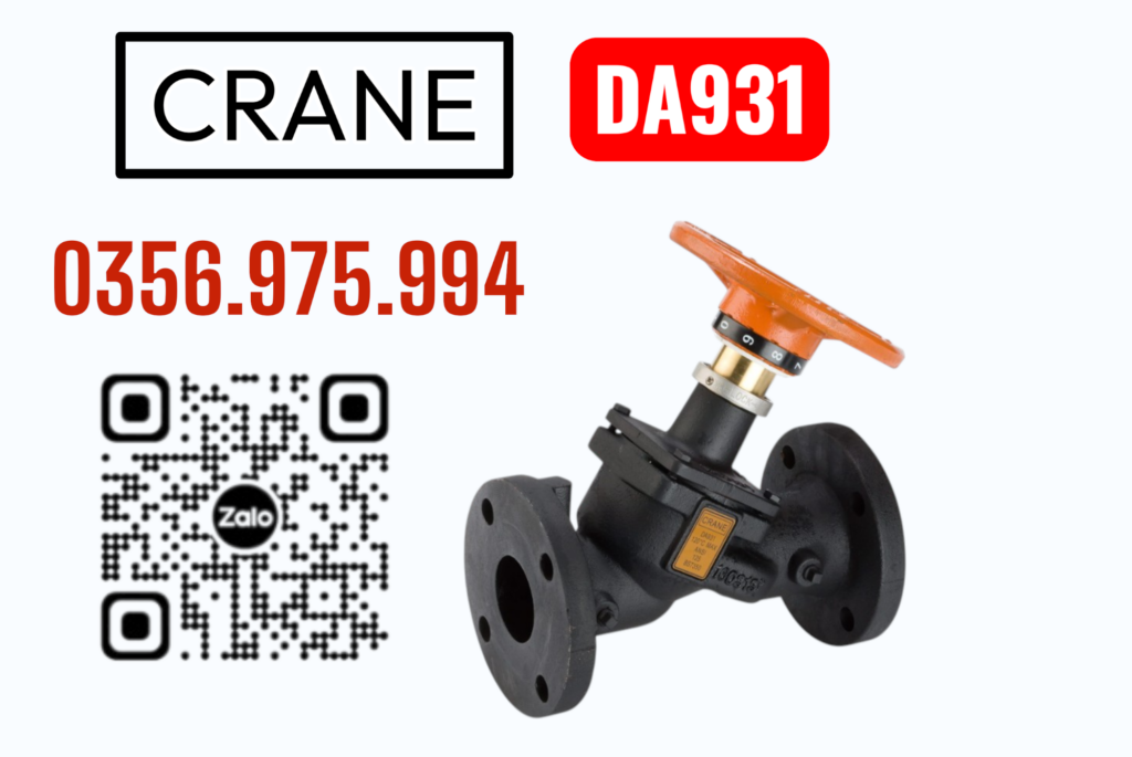 Van Crane DA931 Van cân bằng Crane DA931 Crane DA931 Balancing Valve Variable Orifice Double Regulating Valve