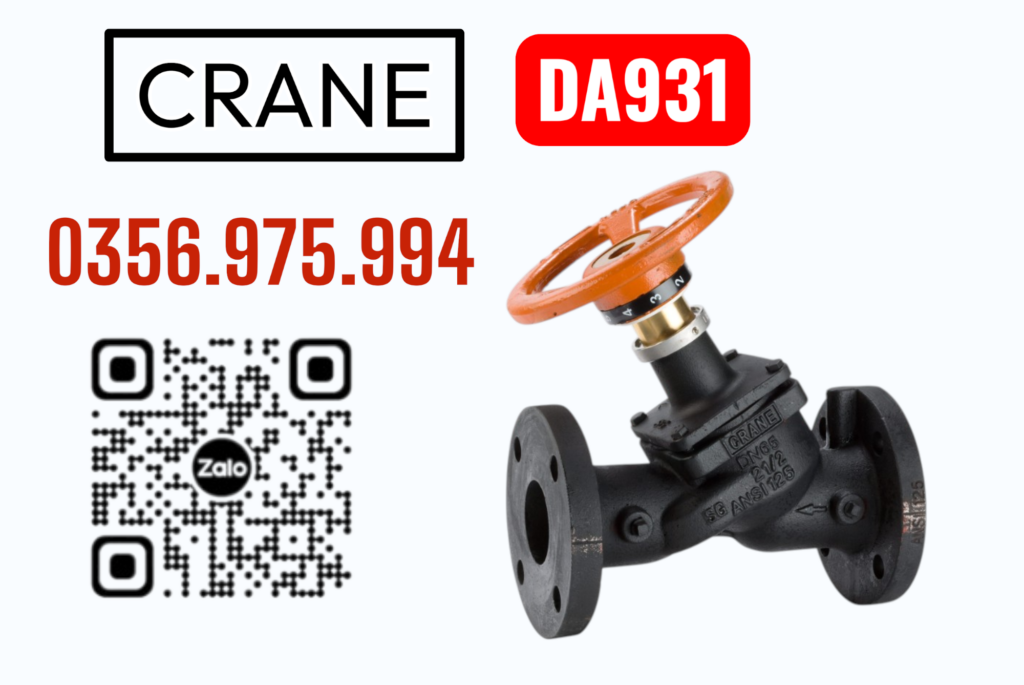 Van Crane DA931 Van cân bằng Crane DA931 Crane DA931 Balancing Valve Variable Orifice Double Regulating Valve