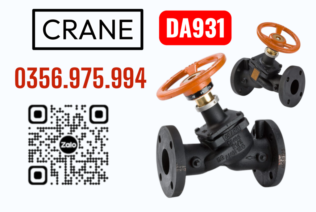 Van Crane DA931 Van cân bằng Crane DA931 Crane DA931 Balancing Valve Variable Orifice Double Regulating Valve