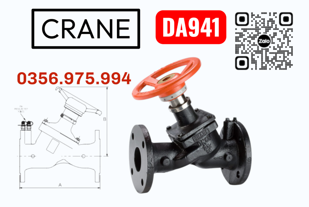 Van Crane DA941, Fixed Orifice Double Regulating Valve FODRV Gang Dẻo Chính Hãng Cho Hệ Thống Cân Bằng Lưu Lượng